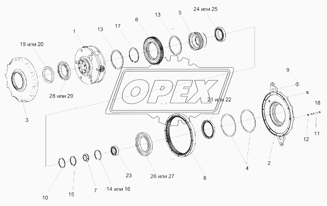 Редуктор КЗК-1624-0311000