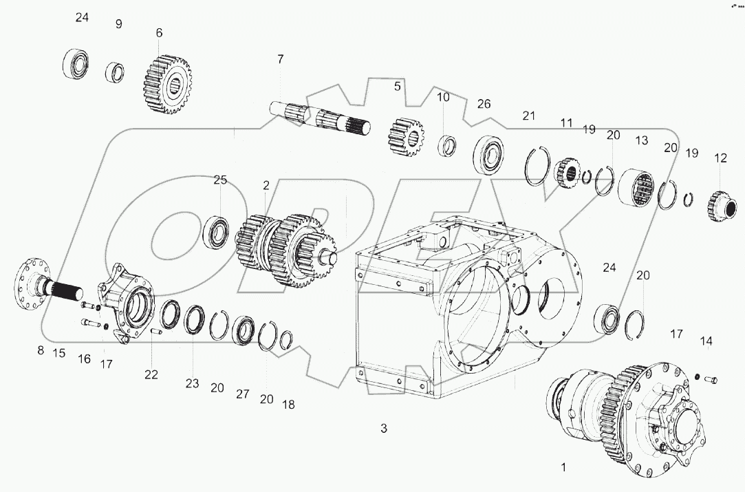 Коробка передач КЗК-1624-0107030