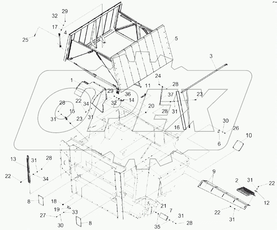 Бункер КЗК-16-1-0203010