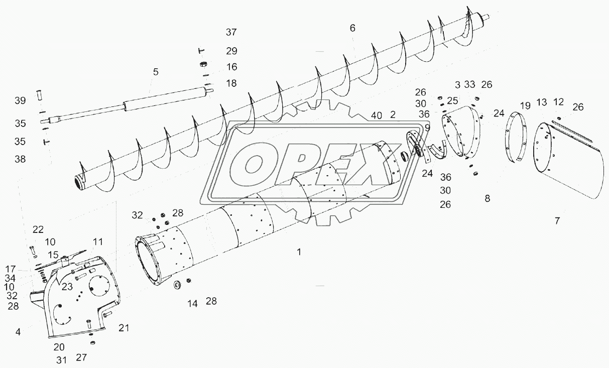 Установка системы выгрузки КЗК-1420-0206000