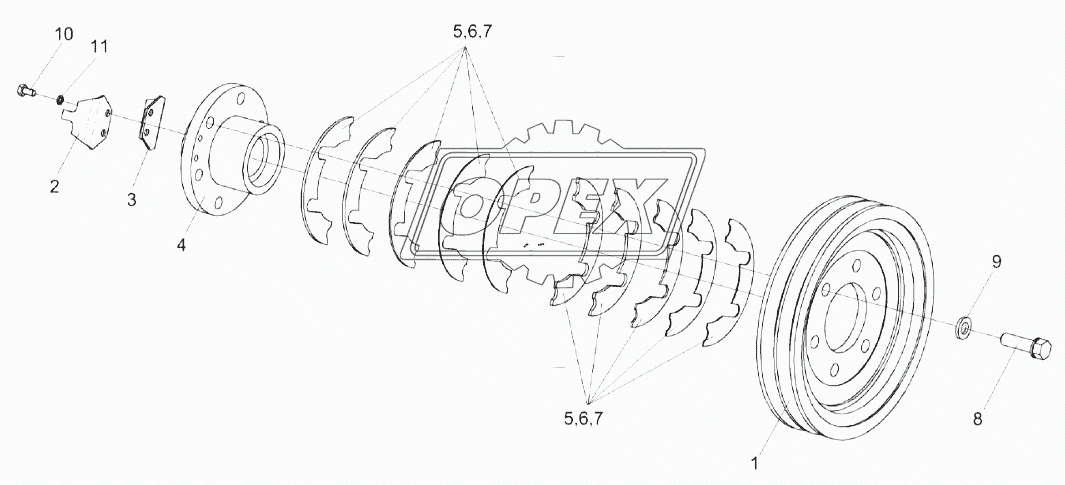 Шкив КЗК-16-1-0290090