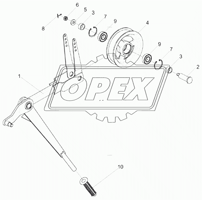 Натяжник КЗК-14-0290510А