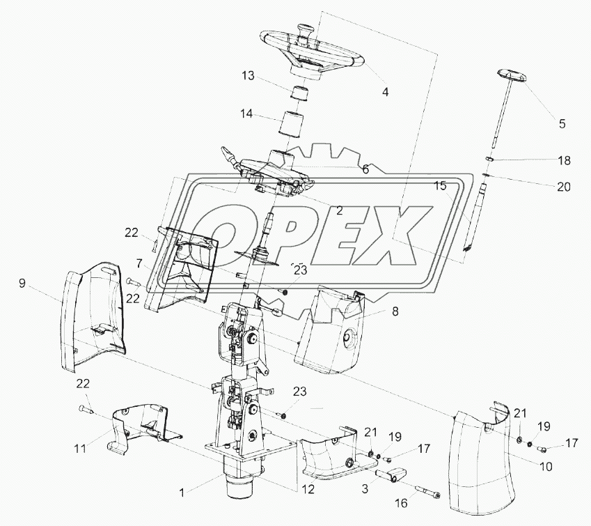 Колонка рулевая КЗК-1420-0119230