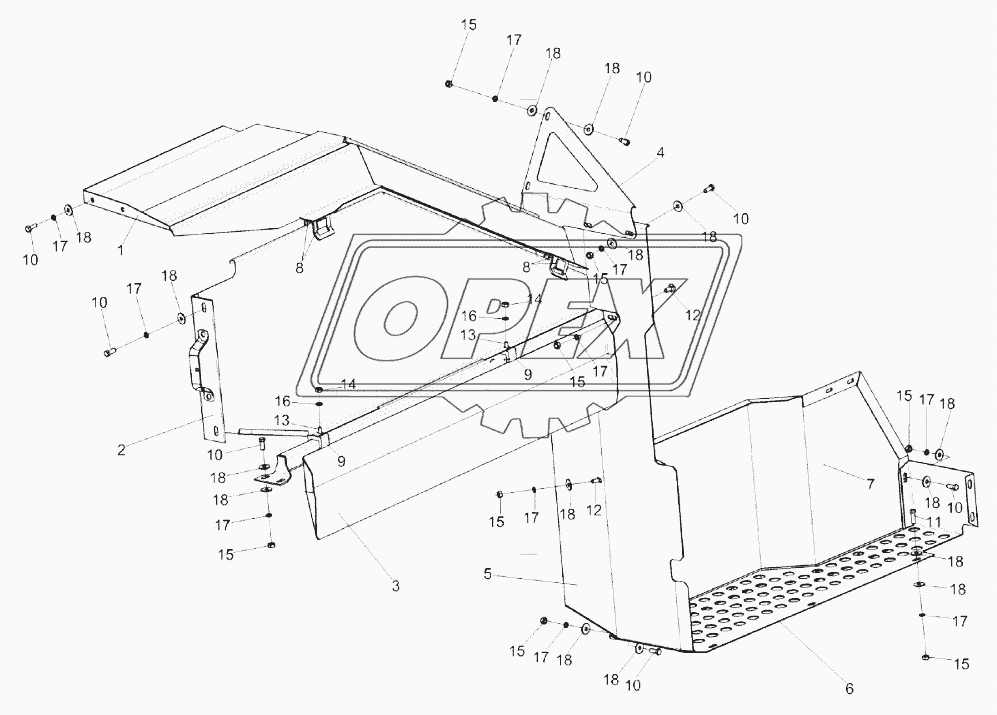 Установка ограждения КЗК-1420-0100100