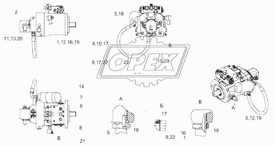 Гидронасос двухсекционный КЗК-1420-0601100