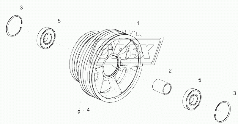 Шкив КЗК-14-0125080