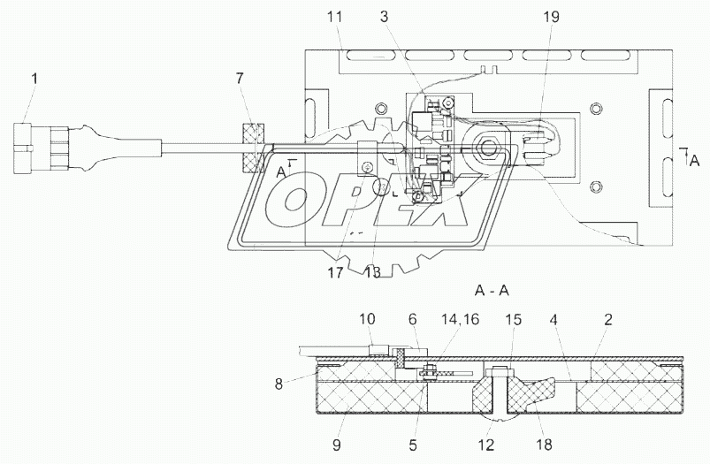 Датчик потерь соломотряса КЗК-1420-0701640