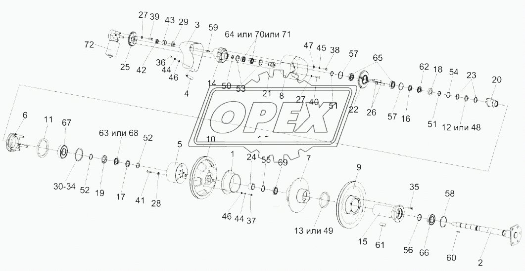 Контрпривод вариатора КЗК-1420-0202500