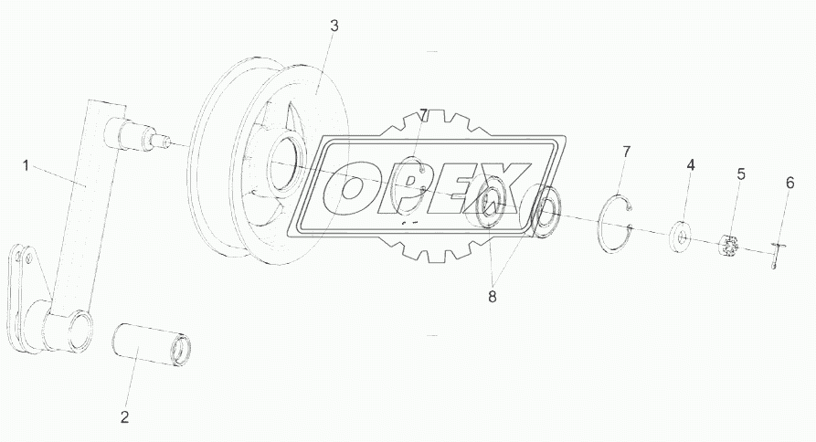 Рычаг КЗК-14-0202200