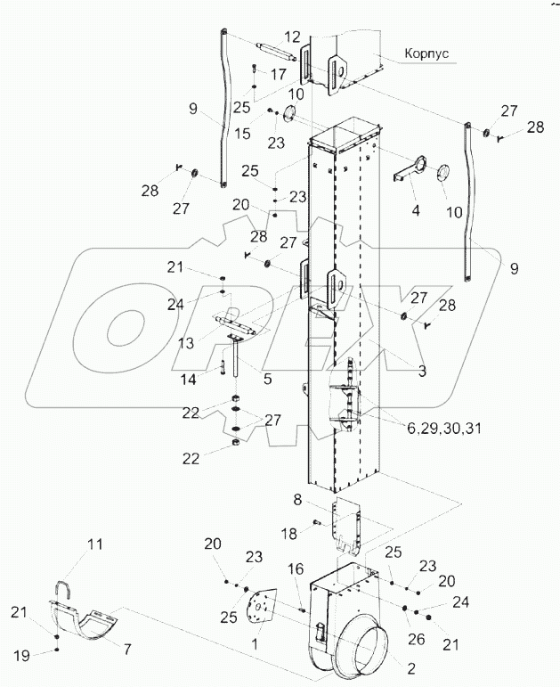 Элеватор зерновой КЗК-14-0214000
