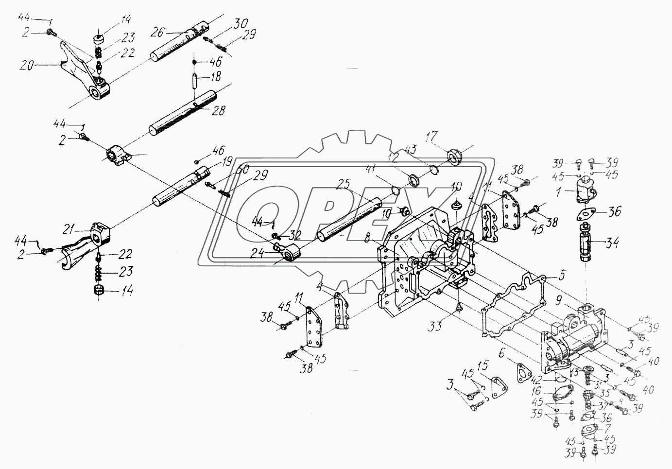 Механизм переключения диапазонов 3518020-46160