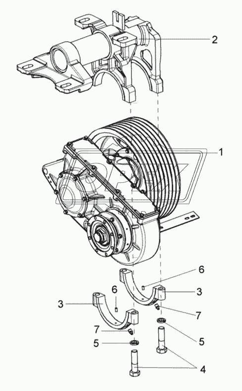 Установка редуктора УЭС-7-0120000