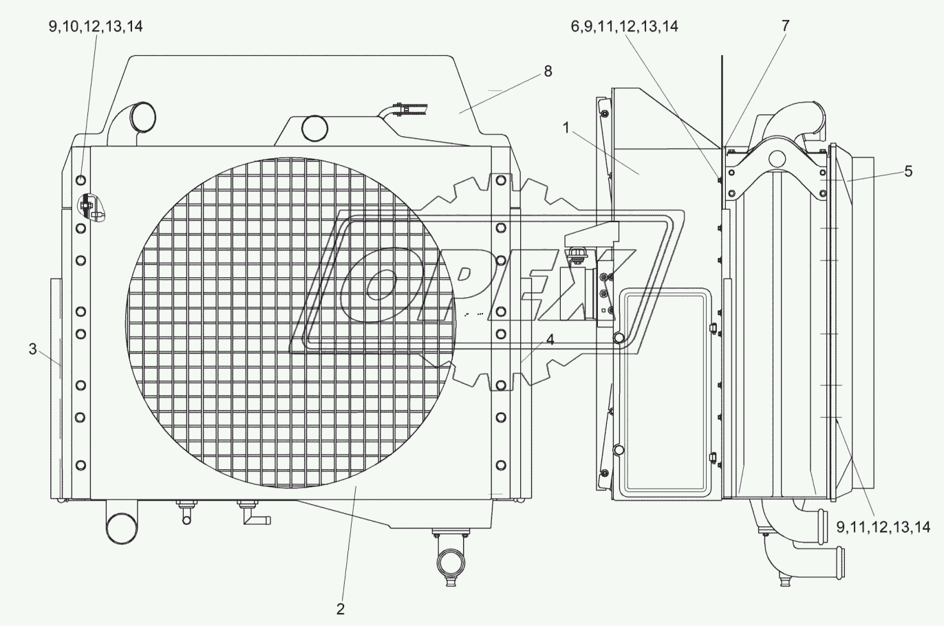 Радиатор УЭС-7-0404120