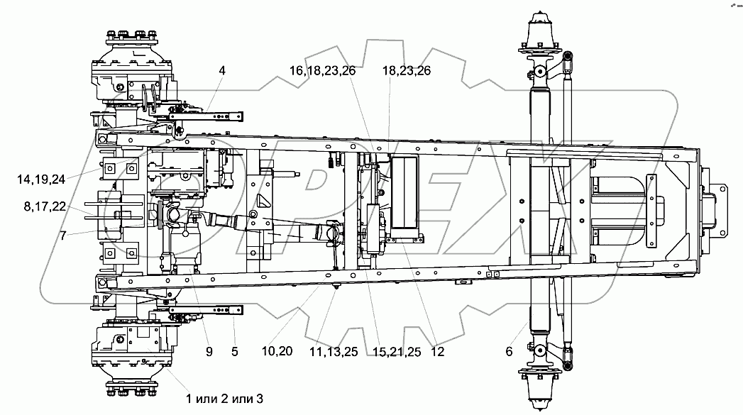 Шасси УЭС-8-0100000