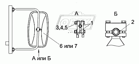 Установка зеркала УЭС 0000250 и УЭС 0000250-01