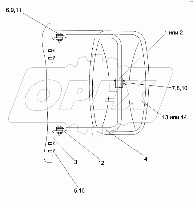 Зеркало УЭС 0200720 и УЭС 0200720-01
