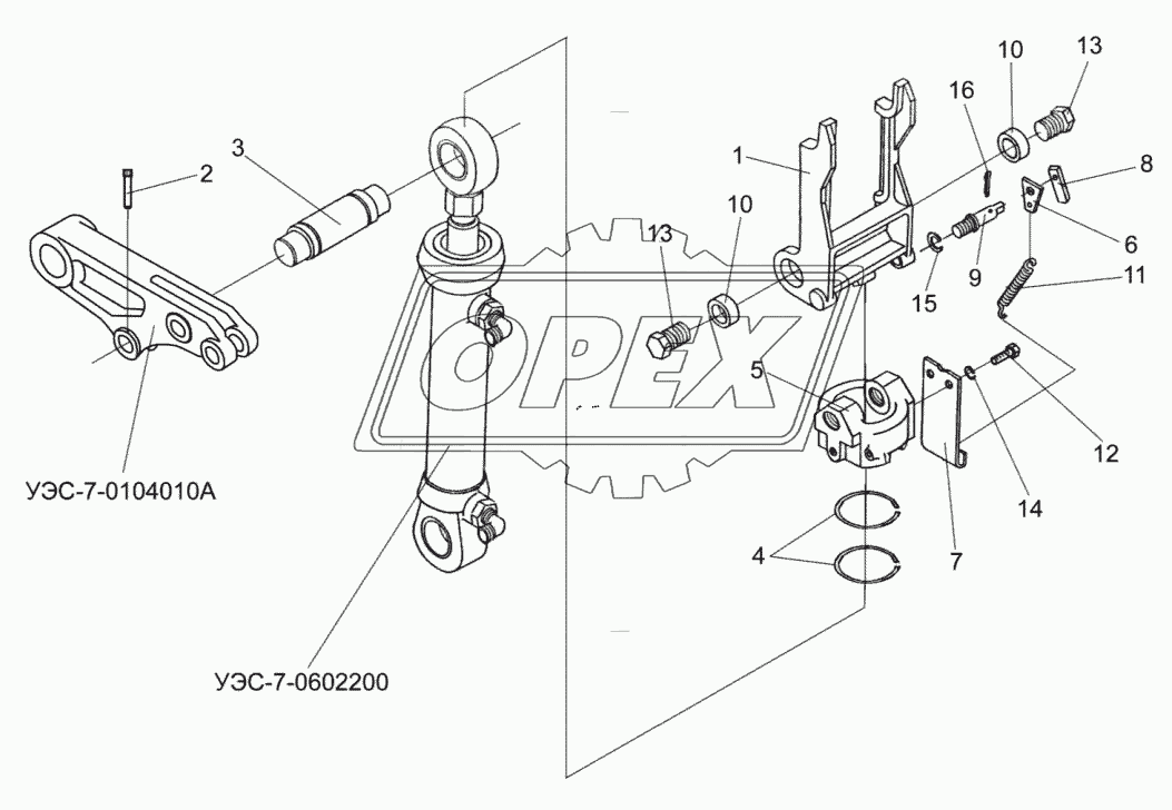 Механизм фиксации УЭС-7-0104140А-02