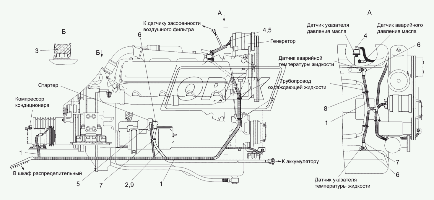 Электрооборудование двигателя УЭС-6-0400360