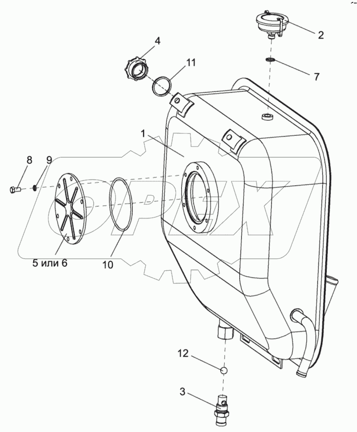 Бак масляный УЭС 0601650