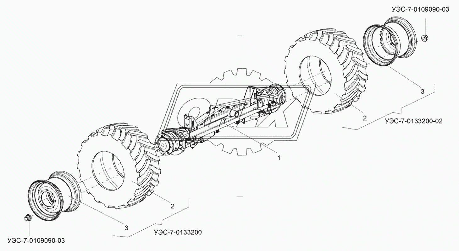 Установка колес управляемого ведущего моста