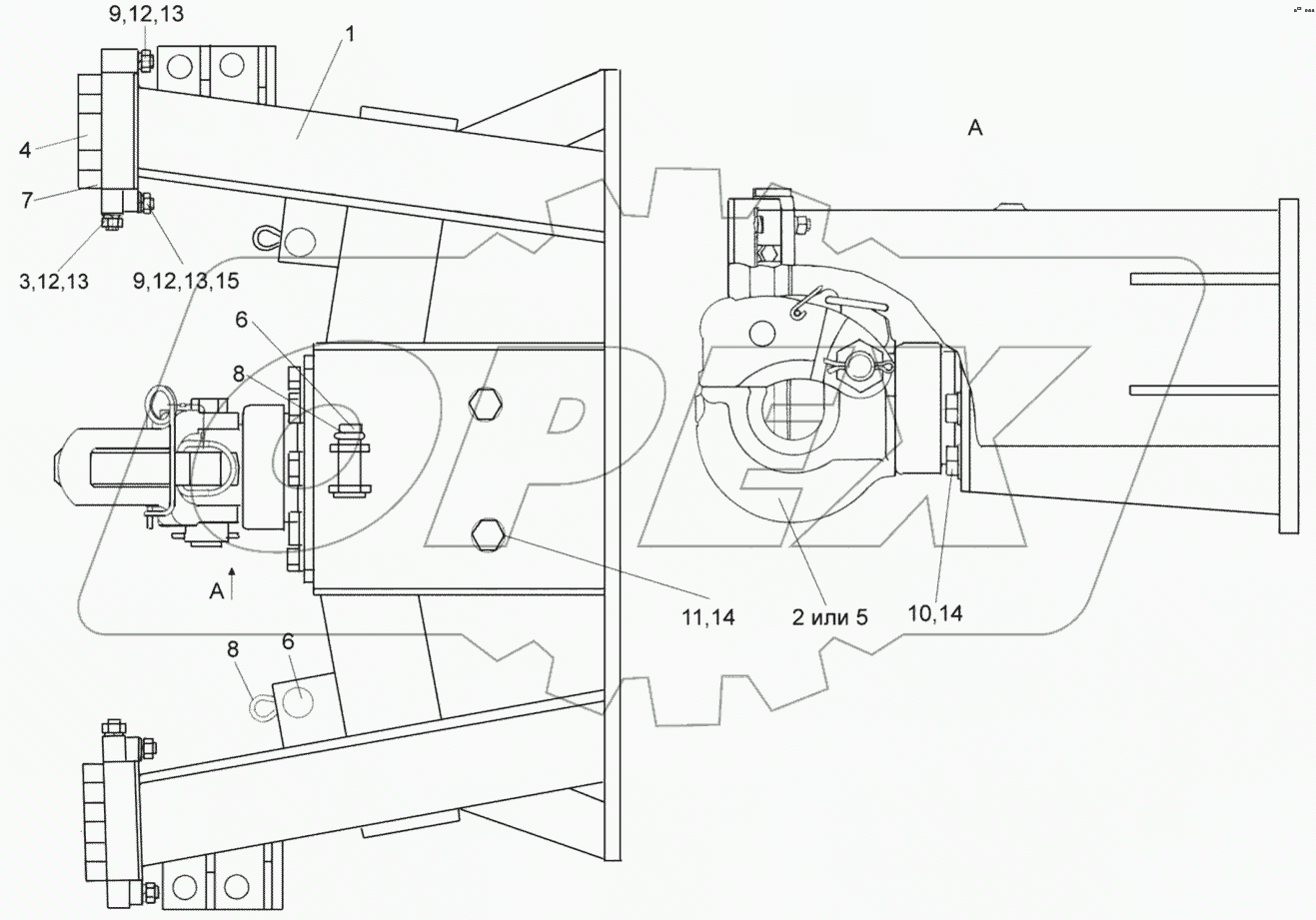 Устройство тягово-сцепное УЭС-7-0003010