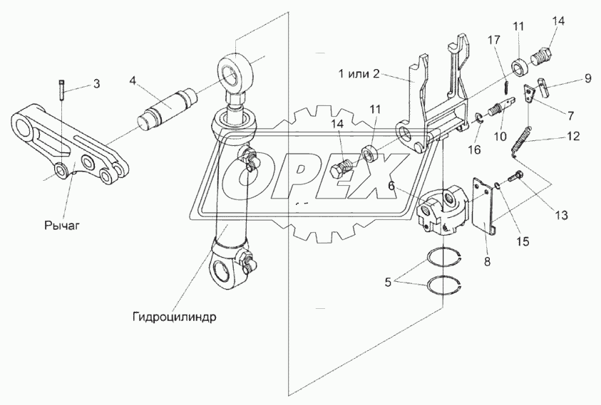 Механизм фиксации УЭС-7-0104140А-02