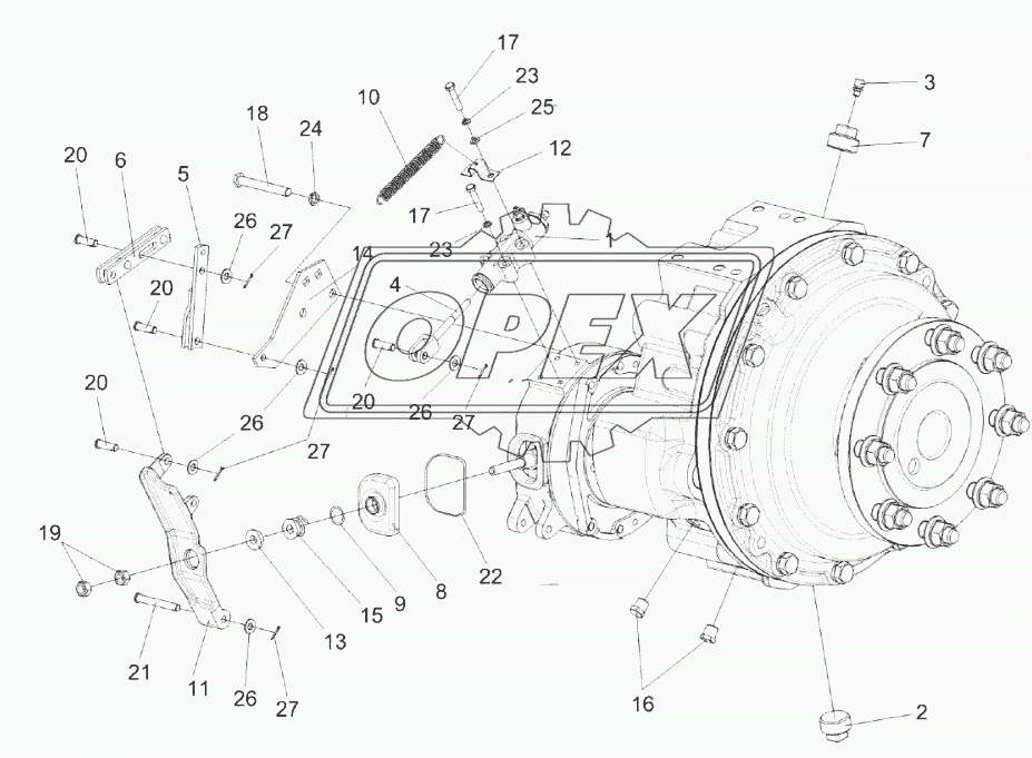 Редуктор бортовой КЗК-10-0107200-03