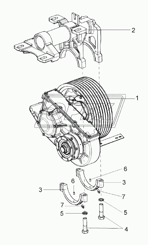 Установка редуктора УЭС-7-0120000