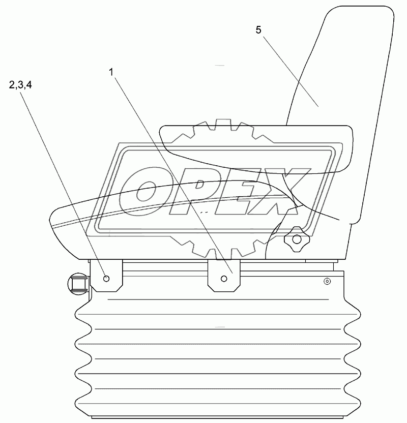 Сиденье КГС 0119140