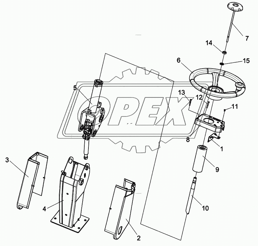 Колонка рулевая КСК-6025-0119230 1