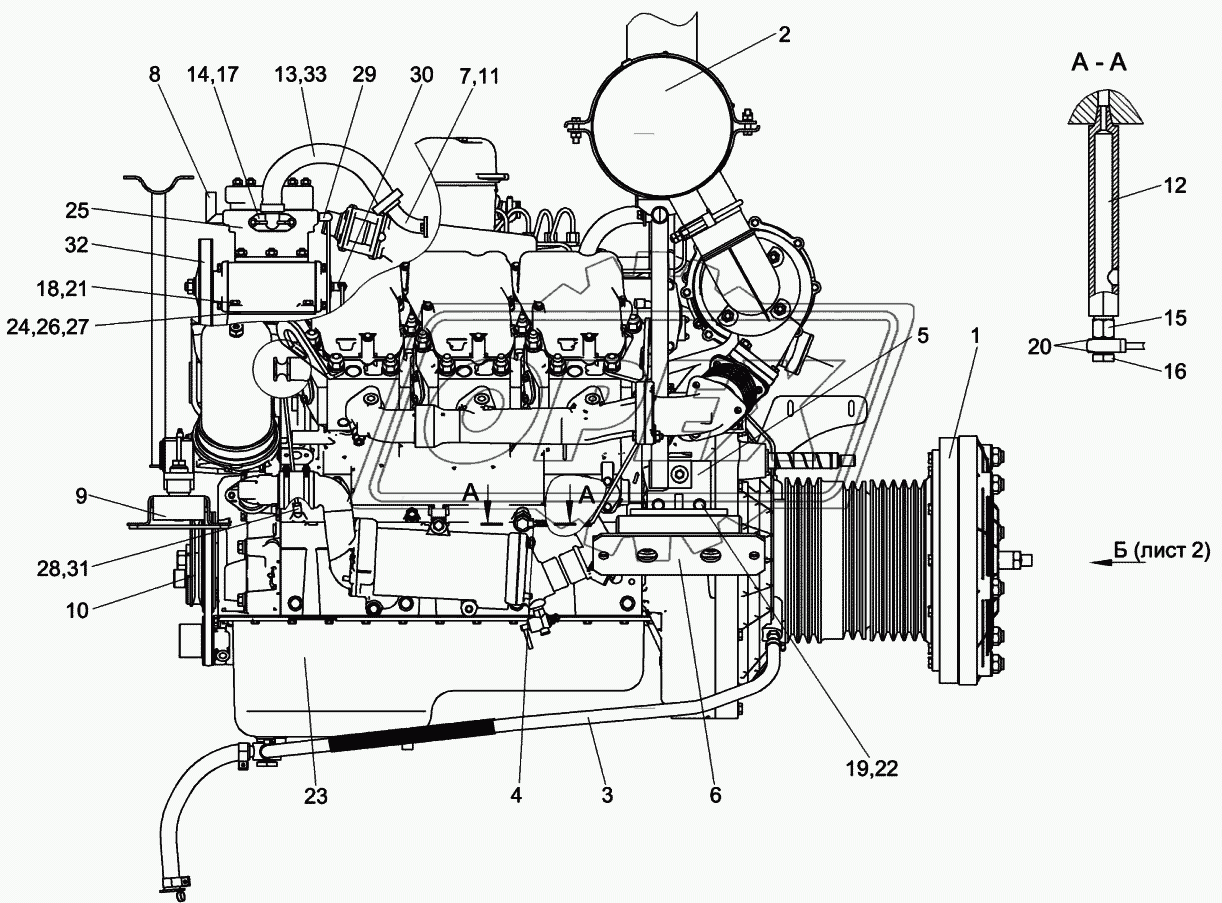 Двигатель КСК-6025-0116010 1