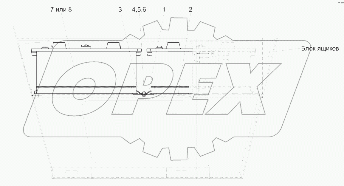 Установка аккумуляторов КВК 0100020