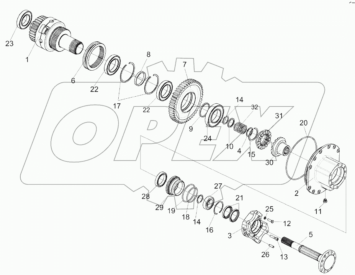Блок дифференциала КВК 0106040