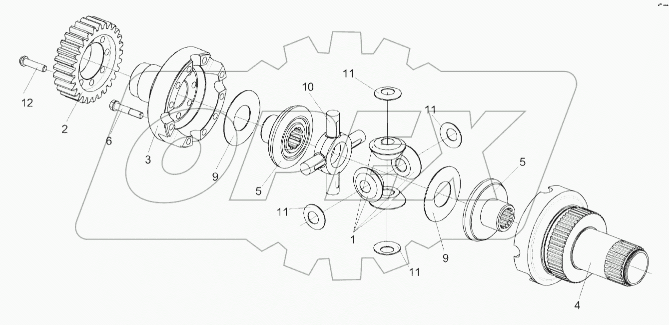 Блок дифференциала КВК 0106200