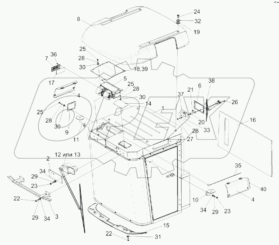 Кабина КВК 0120000 (лист 1)