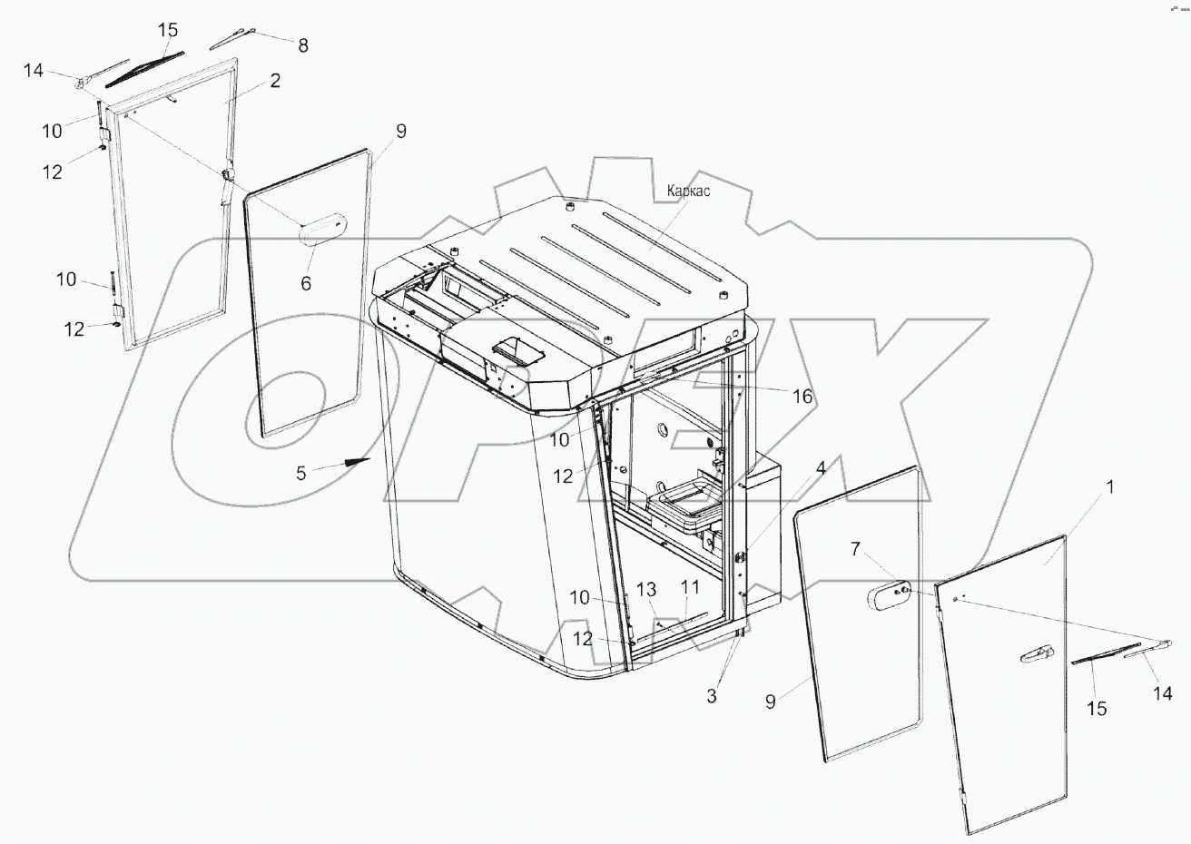 Кабина КВК 0120000 (лист 2)