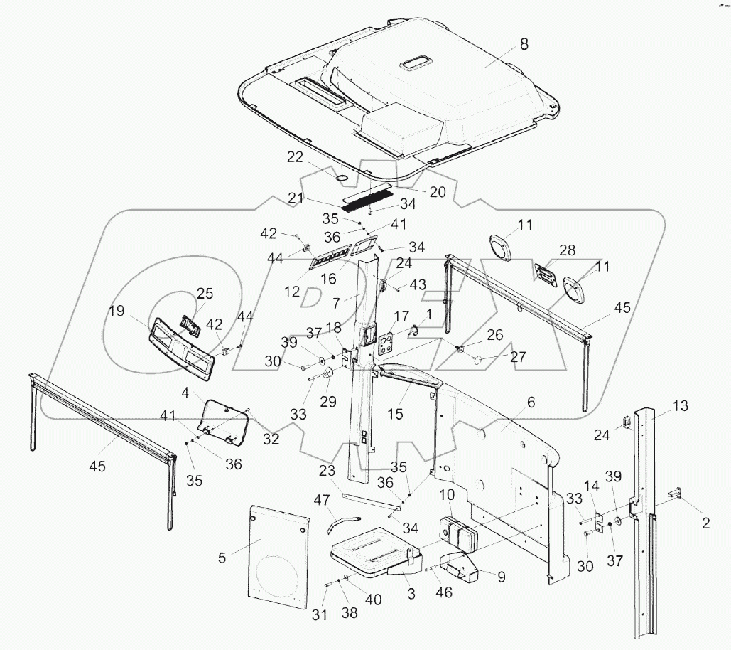 Кабина КВК 0120000 (лист 3)