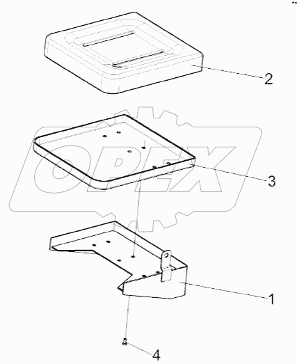 Сиденье КВК 0120430