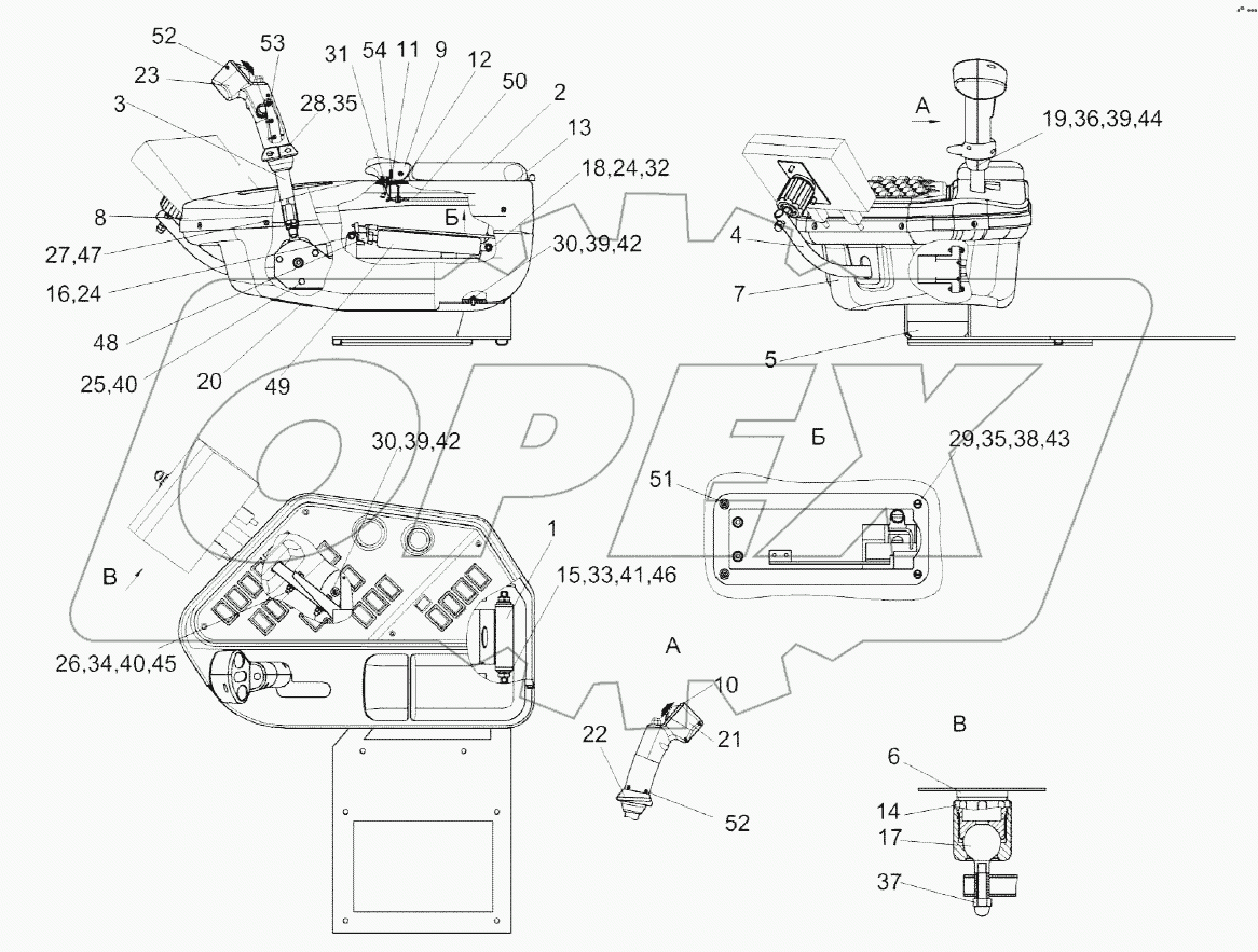Пульт управления КВК 0129050А
