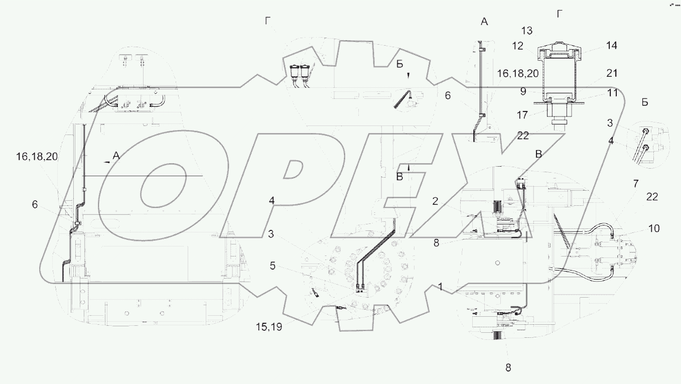 Установка трубопроводов КВК 0129700