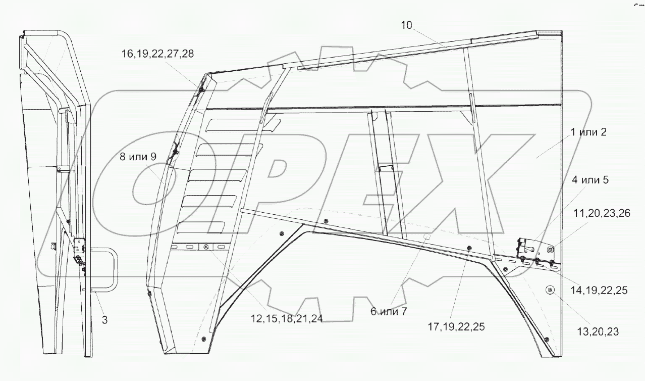 Капоты КВК 0160080А и КВК 0160080А-01