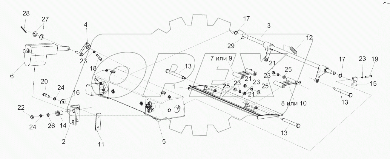 Установка привода КВК 0110250