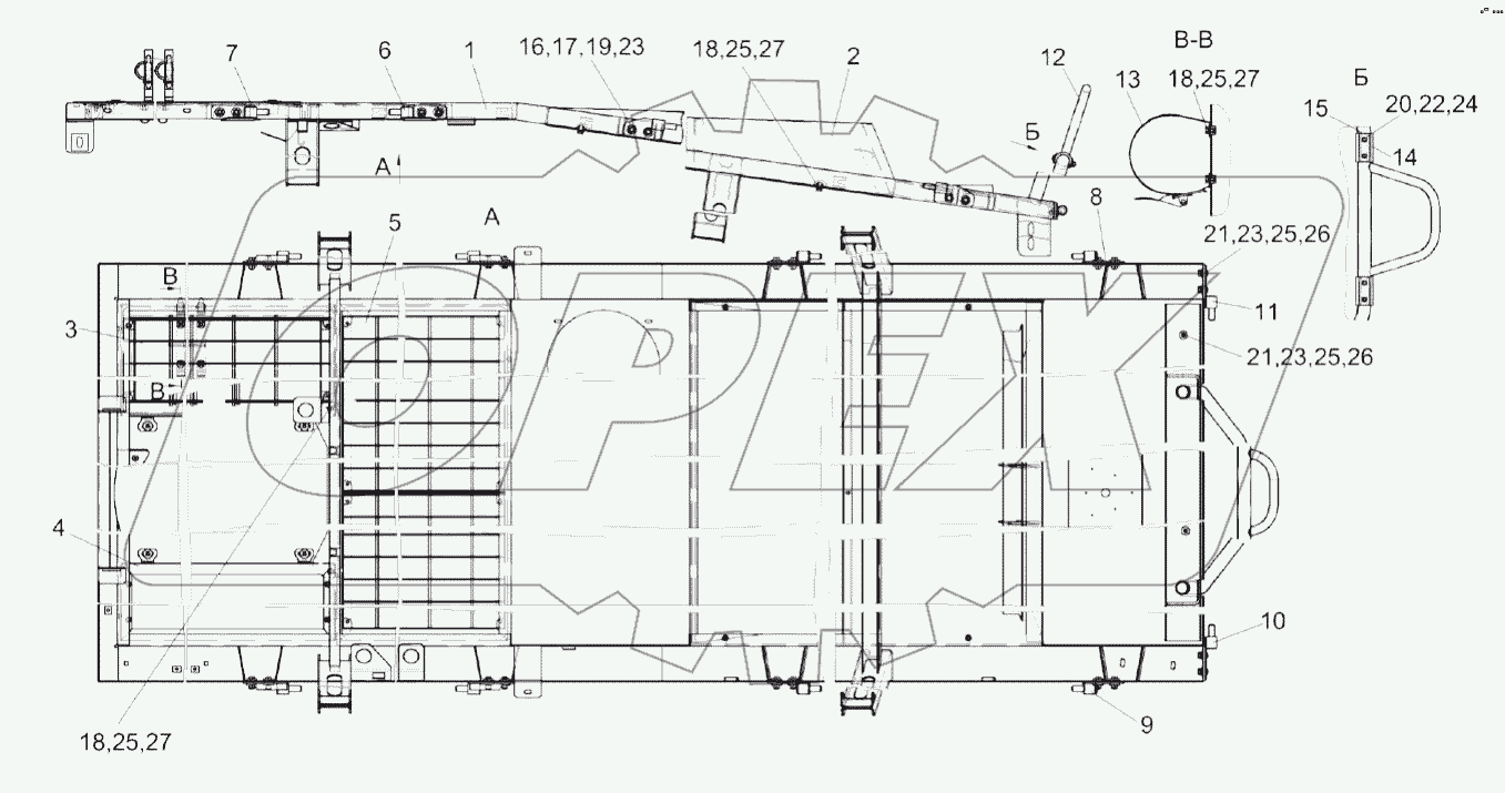 Крыша КВК 0162000