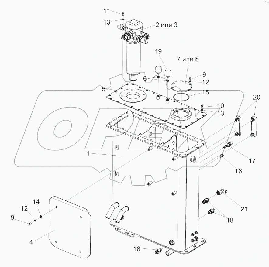 Бак масляный КВК 0601010В