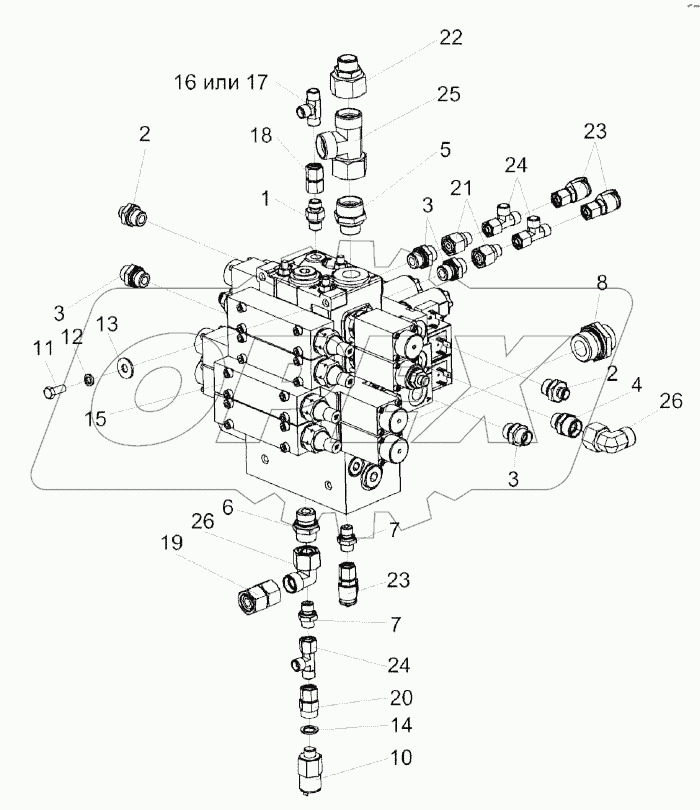 Гидроблок навески КВК 0602300Б