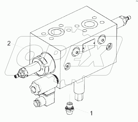 Гидроблок адаптеров КВК 0604300Б