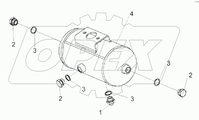 Ресивер регенерации УЭС-16-0800070