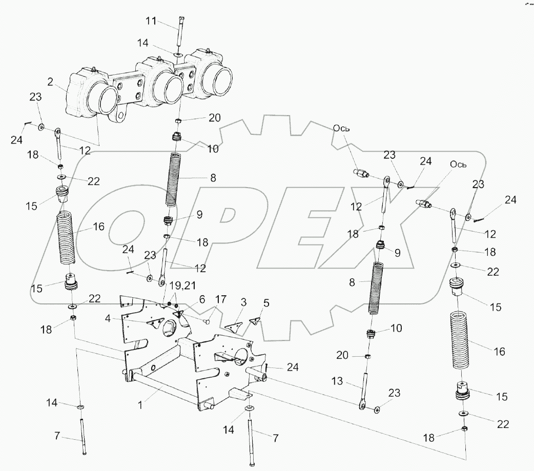 Пружины аппарата питающего