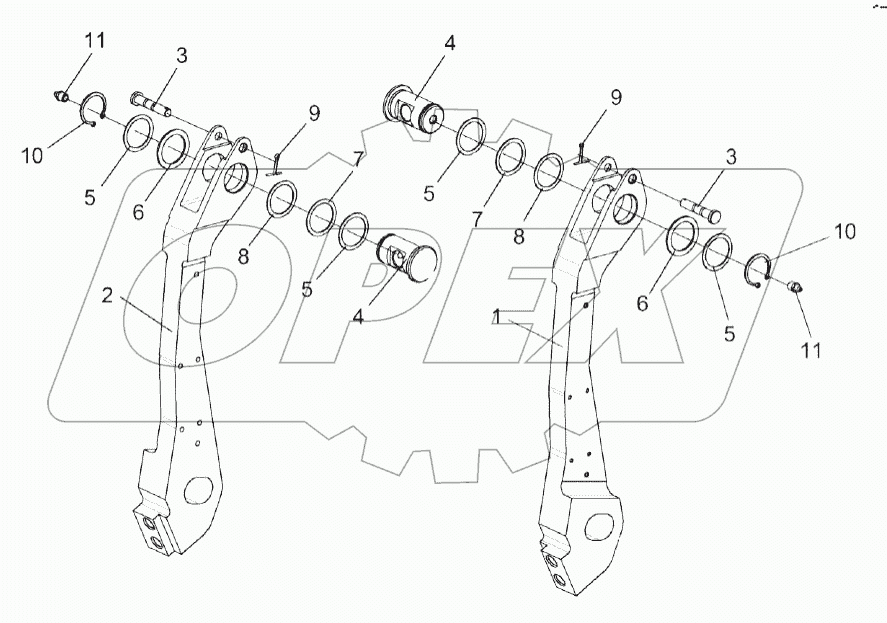 Рычаги КВК 0115170 и КВК 0115170-01