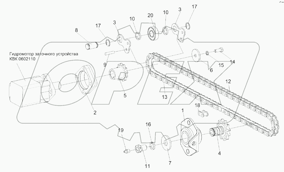 Привод каретки КВК 0116010